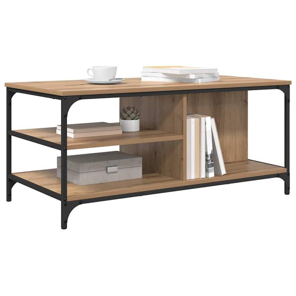 vidaXL Coffee Table Artisan Oak 100 x 50 x 45 cm Engineered Wood