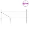 vidaXL Fence with Posts Silver 0.5 x 25 m PVC-coated steel