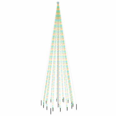 vidaXL Christmas Tree with Spike Colourful 1134 LEDs 800 cm