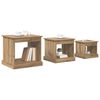vidaXL Coffee Table 3 pcs Artisan Oak Engineered Wood