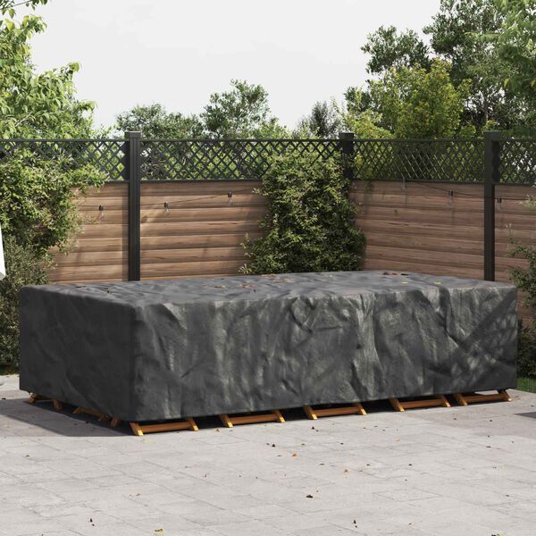 vidaXL Outdoor Furniture Cover Black 315 x 180 x 74 cm 600D