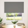 vidaXL Roller Blind Blackout Grey 120x175 cm Fabric Width 116.6 cm Polyester