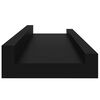 vidaXL Wall Shelves 4 pcs Black 40x9x3 cm