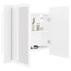 vidaXL LED Bathroom Mirror Cabinet White 60x12x45 cm Acrylic