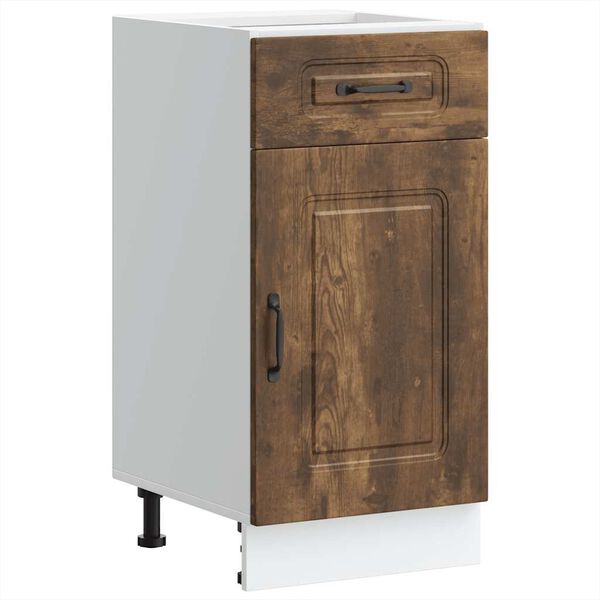 vidaXL Kitchen Base Cabinet Kalmar Smoked Oak Engineered Wood