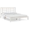 vidaXL Bed Frame without Mattress White 160x200 cm Solid Wood Pine