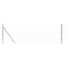 vidaXL Welded Wire Fence with Concrete Base 10 x 0.4 m (W x H)
