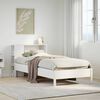 vidaXL Bookcase Bed without Mattress White 100x200cm Solid Wood Pine