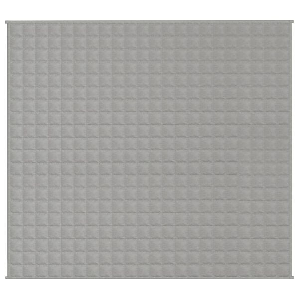 vidaXL Weighted Blanket Grey 200x230 cm 13 kg Fabric
