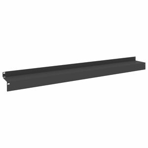 vidaXL Lawn Edging 20 pcs 100 x 10 x 8 cm Steel Black
