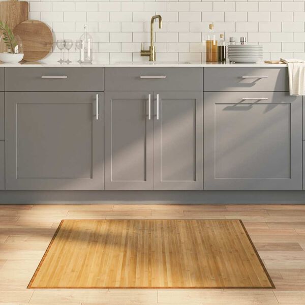 vidaXL Rug Rectangular Natural80x100 cm Bamboo