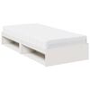 vidaXL Day Bed with Mattress White 100x200 cm Solid Wood Pine