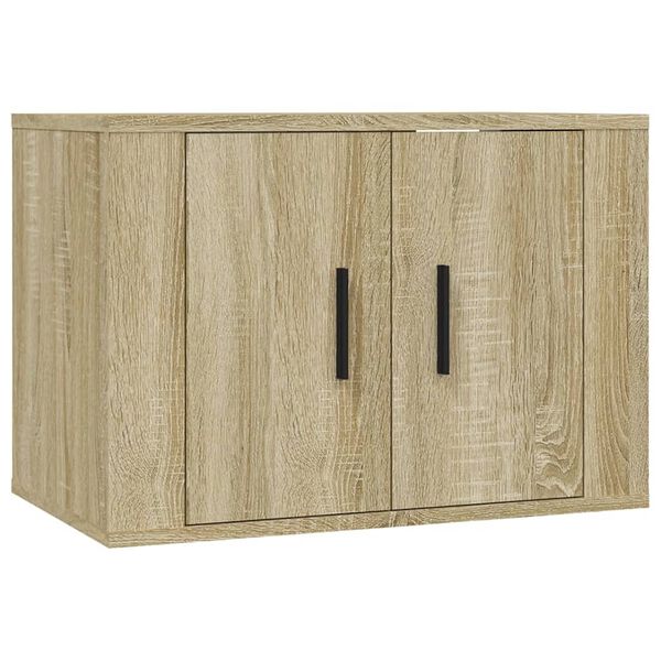 vidaXL Wall-mounted TV Cabinets 2 pcs Sonoma Oak 57x34.5x40 cm