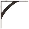vidaXL Wall Shelf Brackets 12 pcs Antique Brown 21 x 21 x 3.5 cm Steel