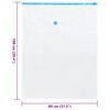 vidaXL Vacuum Storage Bags 5 pcs Transparent and blue 100 x 80 cm