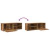 vidaXL TV Cabinet Old Wood 120x34x37 cm Engineered Wood