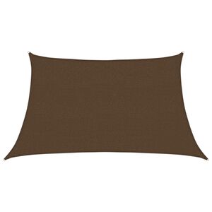 vidaXL Sunshade Sail 160 g/m&sup2; Brown 3/4x2 m HDPE