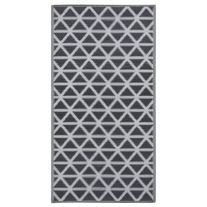 vidaXL Outdoor Carpet ARAKIL Black 190x290 cm PP