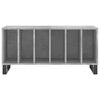 vidaXL Record Cabinet Concrete Grey 100x38x48 cm Engineered Wood