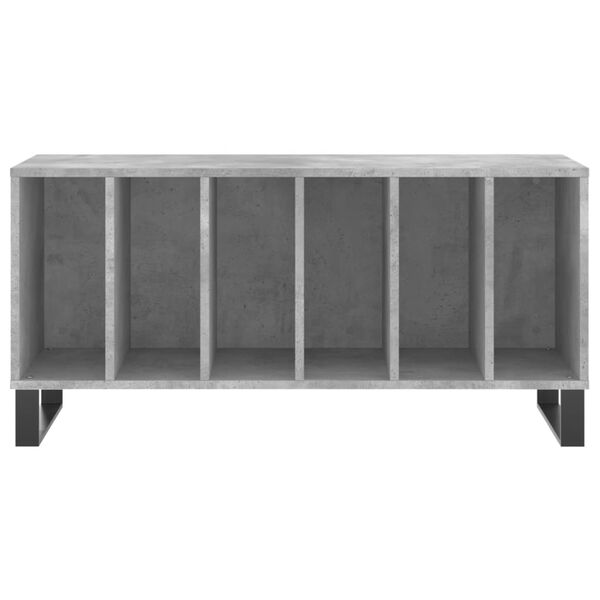 vidaXL Record Cabinet Concrete Grey 100x38x48 cm Engineered Wood