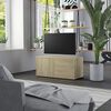 vidaXL TV Cabinet Sonoma Oak 80x34x36 cm Engineered Wood