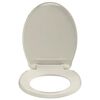 vidaXL Soft-Close Toilet Seat Apricot Oval
