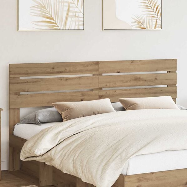 vidaXL Headboard Artisan Oak 200 cm Engineered wood