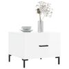 vidaXL Coffee Tables 2pcs High Gloss White 50x50x40 cm Engineered Wood