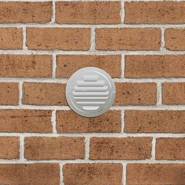 vidaXL Air Vent Covers 4 pcs Silver 80 mm Stainless Steel