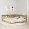 vidaXL Storage Headboard with Shelf Sonoma Oak 200 cm Engineered Wood