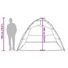 vidaXL Fishing Tent 4-Person Olive Green Quick Release