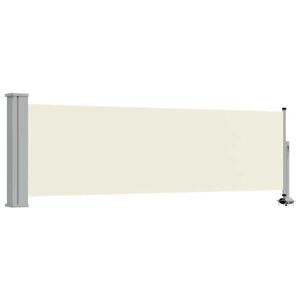 vidaXL Patio Retractable Side Awning 80x300 cm Cream