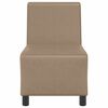 vidaXL Modular Sofa Unit Armless Cappuccino 55 x 74 x 82 cm