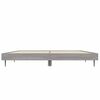 vidaXL Bed Frame without Mattress Grey Sonoma 140x190 cm Engineered Wood