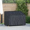 vidaXL Garden Bench Cover Black 134 x 70 x 65 / 94 cm 600D fabric