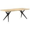 vidaXL Dining Table 200x90x76 cm Rough Mango Wood