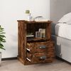vidaXL Bedside Cabinets 2 pcs Smoked Oak 43x36x60 cm