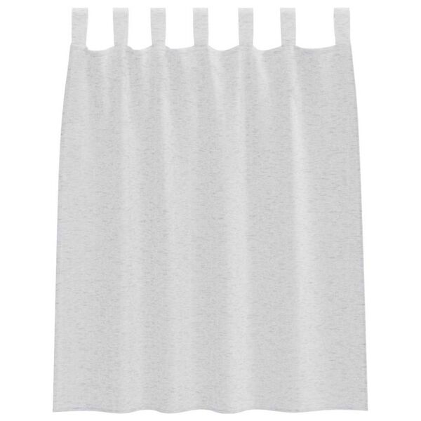 vidaXL Voile Curtain 2 pcs Light Grey 140 x 140 cm Polyester
