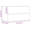 vidaXL Sink Cabinet Artisian Oak 90x38.5x45 cm Engineered Wood