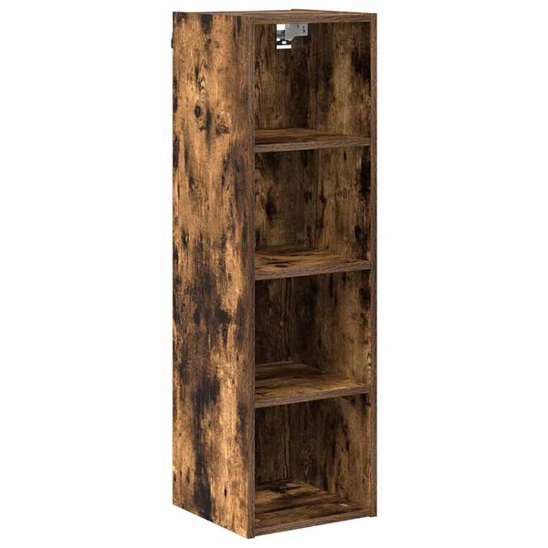 vidaXL Hanging Cabinet Smoked Oak 30 x 29.5 x 100 cm Engineered Wood
