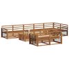 vidaXL Outdoor Sofa Set 9 pcs Natural