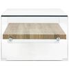 vidaXL Coffee Table Clear 98x45x31 cm Tempered Glass