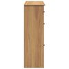 vidaXL Shoe Cabinet PANAMA 80x35x105 cm Solid Wood Pine