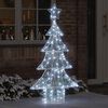 vidaXL Christmas Tree with 160 LEDs Cold white 151 cm Acrylic