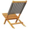 vidaXL Garden Chairs 2 pcs Grey Solid Wood Acacia and Polypropylene