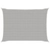 vidaXL Sunshade Sail Light Grey and White 5 x 7 m HDPE