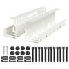vidaXL Under Desk Cable Management Tray 2 pcs White 43 x 9 x 11.5 cm