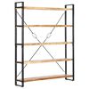 vidaXL 5-Tier Bookcase 140x30x180 cm Solid Mango Wood