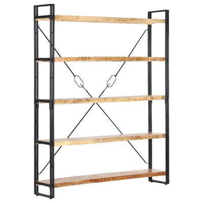 vidaXL 3-Tier Bookcase 40x30x80 cm Solid Mango Wood