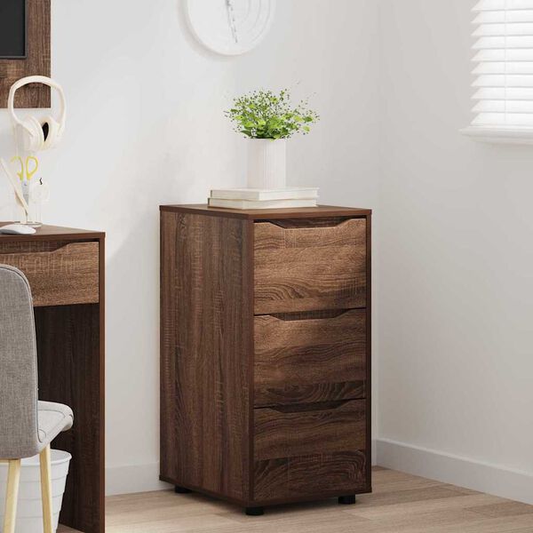 vidaXL Storage Cabinet Brown Oak 40 x 48 x 81 cm Engineered Wood